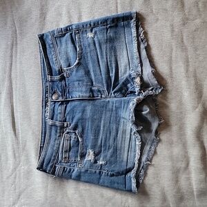 AMERICAN EAGLE OUTFITTERS Sz 6 Blue Denim Jean Shorts